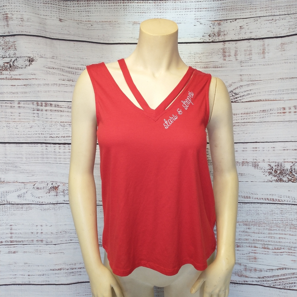 Fifth Sun red tank top EUC